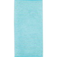 Cawö Cawo Campus Ringel Handdoek 50x100 türkis