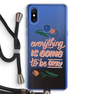 Optimistic flower girl: Xiaomi Mi Mix 3 Transparant Hoesje met koord