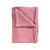 Heckett Lane Wafel Plaid - Baby Pink 240x260cm - thumbnail