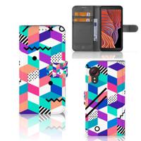 Samsung Galaxy Xcover 5 | Book Case | Blokken Kleurrijk