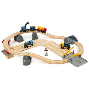 BRIO World - Spoor en Weg Transportset baan