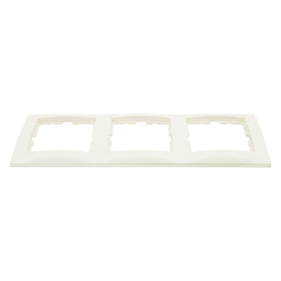 Berker S1 Afdekraam | Inbouw | 3-voudig | Crème - 66.032.24