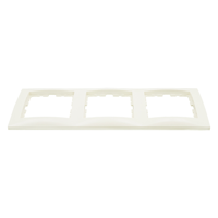 Berker S1 Afdekraam | Inbouw | 3-voudig | Crème - 66.032.24