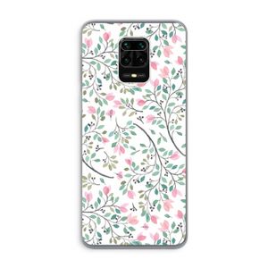 Sierlijke bloemen: Xiaomi Redmi Note 9 Pro Transparant Hoesje