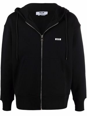 MSGM hoodie à logo imprimé - Noir