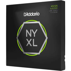 D'Addario NYXL45125 Nickel Wound Light Top Medium Bottom 45-125 snaren voor vijfsnarige bas