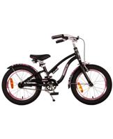 Volare miracle cruiser kinderfiets - meisjes- 16 inch - mat zwart - prime collection