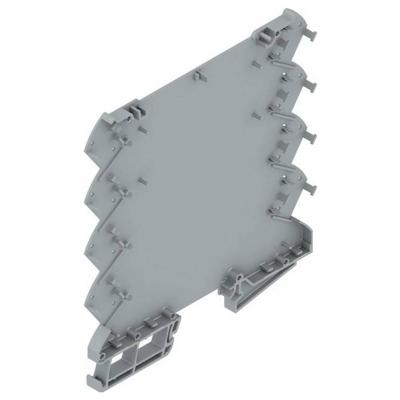 Weidmüller CH20M6 BP 4P-4P BUS TGY LF 1 1293806 DIN-rail-behuizing basiselement Gesloten, Voor DIN-rail montage 6.1 x 110.7 Kunststof Grijs 50 stuk(s)