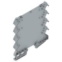 Weidmüller CH20M6 BP 4P-4P BUS TGY LF 1 1293806 DIN-rail-behuizing basiselement Gesloten, Voor DIN-rail montage 6.1 x 110.7 Kunststof Grijs 50 stuk(s)