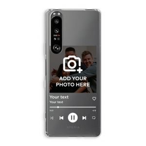 Music Player: Sony Xperia 1 III Transparant Hoesje
