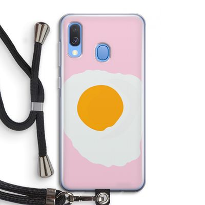 Sunny side up: Samsung Galaxy A40 Transparant Hoesje met koord