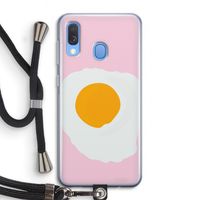 Sunny side up: Samsung Galaxy A40 Transparant Hoesje met koord