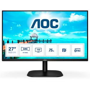 AOC 27B2QAM LED-monitor Energielabel E (A - G) 68.6 cm (27 inch) 1920 x 1080 Pixel 16:9 4 ms HDMI, DisplayPort, Hoofdtelefoonaansluiting, VGA, Audio-Line-in