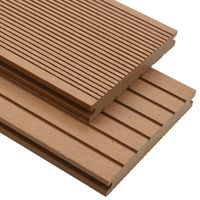 vidaXL Terrasplanken met accessoires 20 m?? 4 m massief HKC teak - thumbnail
