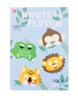 HEMA Inkleur maskers feestdieren - 16 stuks
