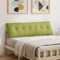 VidaXL Rugkussen lichtgroen 160 x 19 x 50 cm stof