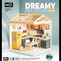 Dreamy mini house Keuken Kitchen met ledlamp DIY Modelbouw Knutselen Dreamy mini house Keuken Kitchen met ledlamp DIY Modelbouw Knutselen