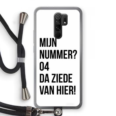 Da ziede van hier: Xiaomi Redmi 9 Transparant Hoesje met koord