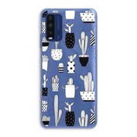 Cactusmotief: Xiaomi Redmi 9T Transparant Hoesje Cactusmotief: Xiaomi Redmi 9T Transparant Hoesje