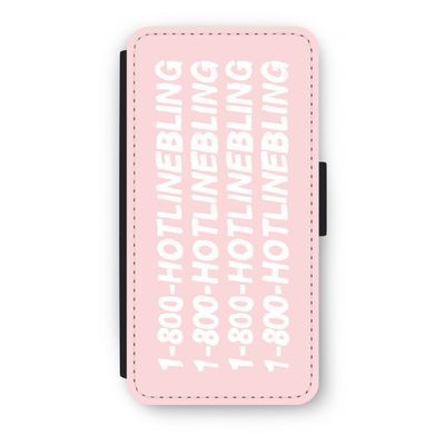 Hotline bling pink: iPhone 8 Plus Flip Hoesje