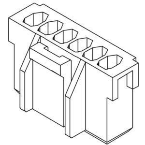 Molex 351550300 Male behuizing (kabel) Totaal aantal polen: 3 Rastermaat: 2.50 mm Inhoud: 1 stuk(s) Bulk