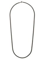 David Yurman collier Box Chain en acier inoxydable (4 mm) - Métallisé