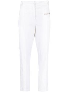 Fabiana Filippi pantalon droit à taille haute - Blanc