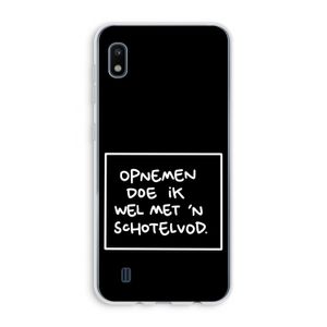 Schotelvod: Samsung Galaxy A10 Transparant Hoesje
