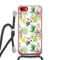 Gele kuif: iPhone SE 2020 Transparant Hoesje met koord