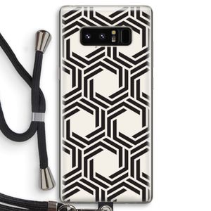 Geometrisch patroon: Samsung Galaxy Note 8 Transparant Hoesje met koord