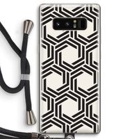 Geometrisch patroon: Samsung Galaxy Note 8 Transparant Hoesje met koord