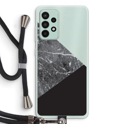 Combinatie marmer: Samsung Galaxy A52s 5G Transparant Hoesje met koord