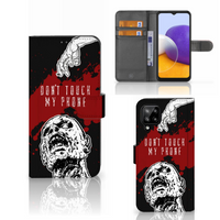 Samsung Galaxy A22 4G | M22 Portemonnee Hoesje Zombie Blood - thumbnail