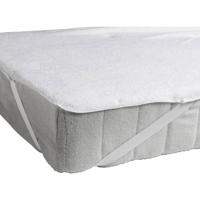 Leen Bakker - Waterdichte Matrasbeschermer Badstof - 160x200 Cm - Polyester/Katoen - Wit