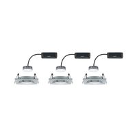 Paulmann 93680 LED-inbouwlamp Set van 3 stuks 18 W Aluminium (gedraaid) - thumbnail