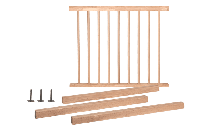 Balustrade beuken - Model 1 - meerdere formaten - hoge kwaliteit - duurzaam hout - thumbnail
