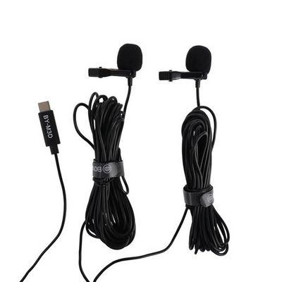 Boya Duo Clip-on Lavalier Microfoon BY-M3D voor USB-C