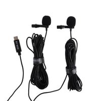 Boya Duo Clip-on Lavalier Microfoon BY-M3D voor USB-C
