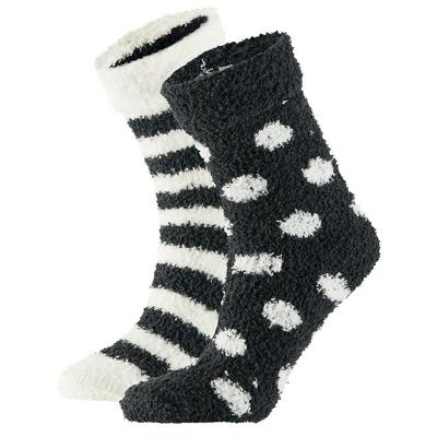 Apollo bedsokken / huissokken - dames - 2-pack - zwart/wit - one size - Slaapsokken - Slofsokken Apollo bedsokken / huissokken - dames - 2-pack - zwart/wit - one size - Slaapsokken - Slofsokken