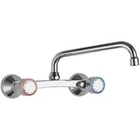 Keukenkraan Tres ESE-23 | Wandmontage | 360° Draaibaar | Mengkraan | 2-knops | Rond | Chroom