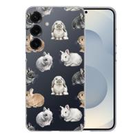 TPU Hoesje Samsung Galaxy S25 Plus - Konijntjes Backcover TPU Hoesje Samsung Galaxy S25 Plus - Konijntjes Backcover
