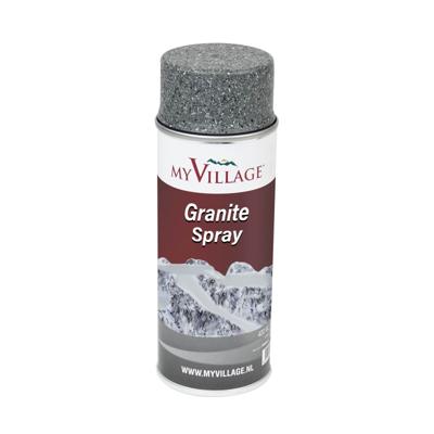 Graniet effect/structuur spray 400ml seizoensdecoratie - My village