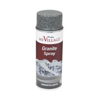 Graniet effect/structuur spray 400ml seizoensdecoratie - My village