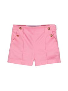 Versace Kids short court à boutonnière croisée - Rose