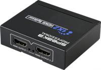 SpeaKa Professional SP-HDS-110 1 + 2 poorten HDMI-splitter 3840 x 2160 Pixel Zwart - thumbnail