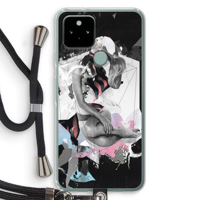 Camouflage de sommeil: Pixel 5 Transparant Hoesje met koord