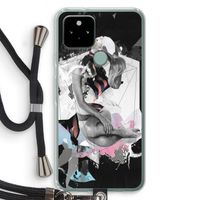 Camouflage de sommeil: Pixel 5 Transparant Hoesje met koord