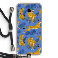 Luipaard: Samsung Galaxy J4 Plus Transparant Hoesje met koord