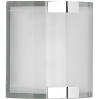 LED Wandlamp - Wandverlichting - Trion Derbio - E14 Fitting - Rechthoek - Mat Chroom - Aluminium