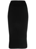 Versace Jeans Couture jupe mi-longue en maille - Noir